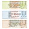 Image 2 : USSR Savings Bank. 1989. Trio of Specimen Rouble Savings Certificates.