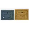 Image 1 : Joint Cooperative "Red Chemist", "Red Traveler", "Northern Shipyard". 1922. Pair of Scrip Notes.