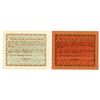 Image 2 : Kasimov City and Zemstvo Self-Government. 1918. Pair of Issued Temporary Exchange Notes.