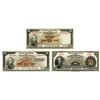 Image 1 : Banco Central de Venezuela. ND (1940s-1960s). Trio of Specimen 50 Bolivares Banknotes.