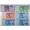 Image 1 : Banque Centrale des Etats de l'Afrique de L'Ouest. 2003. Lot of 6 Issued Notes.