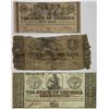 Image 1 : State of Georgia  & Mechanics Bank, 1858-1863, Trio of Issued Banknotes.