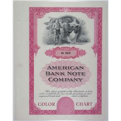 American Bank Note Co. Color Chart Quartet