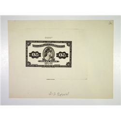 American Bank Note Co., 1921, Proof 50 Cents Ad Note