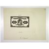 Image 1 : American Bank Note Co., 1921, Proof 50 Cents Ad Note
