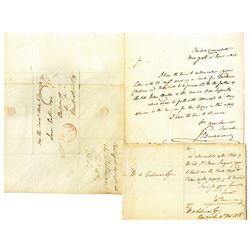 James Madison Buchanan (Diplomat) ca.1828-1840 Letter Pair