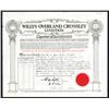 Image 1 : Willys Overland Crossley Limited, 1933 I/U Stock Certificate.