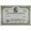 Image 1 : First National City Corp. 1971 Specimen Stock Certificate