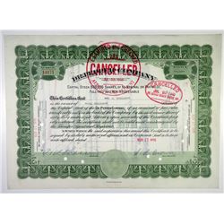 Dr. Pepper Co. 1936 Stock Certificate