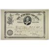 Image 1 : Audubon Society, For the Protection of American Birds, 1886 Issued Membership Certificate.