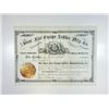 Image 1 : Shaw Fire Escape Ladder Mfg. Co. 1883 I/U Stock Certificate.