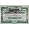 Image 1 : Morelia and Tacambaro Railway Co. 1907 I/U Stock Certificate