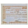 Image 1 : Mt. Pleasant, Trenton, Deedsville and Brighton Plank Road & Bridge Co. 1851 Issued Stock Certificate