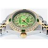 Image 3 : Rolex Ladies 2 Tone Green MOP Diamond & Emerald Datejust Wristwatch