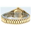 Image 5 : Rolex Ladies 18K Yellow Gold MOP Diamond Lugs President Wristwatch With Rolex Bo