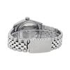 Image 6 : Rolex Mens Stainless Steel Black Roman Diamond & Sapphire Datejust Wristwatch Wi