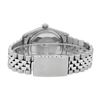 Image 7 : Rolex Mens Stainless Steel Black Roman Diamond & Sapphire Datejust Wristwatch Wi