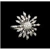 Image 1 : 14KT White Gold 0.37 ctw Diamond Ring