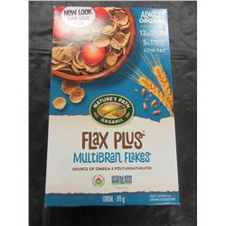NATURES PATH ORGANIC FLAX PLUS MULTIBRAN FLAKES CEREAL (375 G) - PER BOX