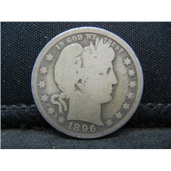 1896 O Barber Quarter Key Date