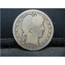 1905 Barber Quarter Better Date