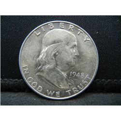 1948 D Franklin Half Dollar BU