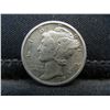 Image 1 : 1918 D Mercury Dime XF/AU Better Date