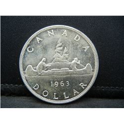 Uncirculated 1963 Silver Canada Dollar