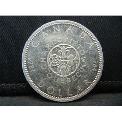Uncirculated 1964 Silver Canada Dollar