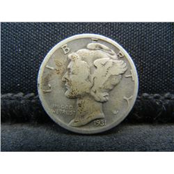 1931 D Mercury Dime Semi Key Date