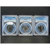 Image 1 : (3) 1967 SMS Washington Quarters PCGS SP66