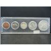 Image 2 : 1964 Year Set Uncirculated Three Silver Coins Included