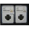 Image 1 : (2) 1965 Jefferson Nickels NGC MS66 NGC Price Guide For the Pair is $120