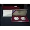 Image 3 : 1995 Olympic Games 2 Coin Proof Set Gymnast and Blind Runner