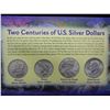Image 4 : Two Centuries of Silver Dollars Morgan, Peace, Ike, American Silver Eagle in Presentaion Box