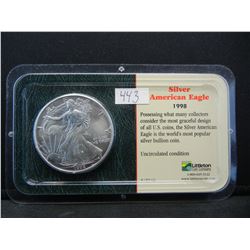 1998 Silver American Eagle Littleton PKG
