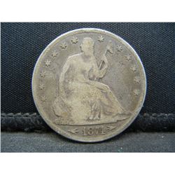 1874 Seated Half Dollar