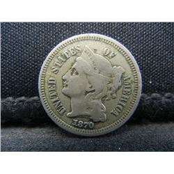 1870 Three Cent Nickel