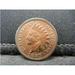 1887 Indian Cent Unc Details