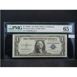 1935 G $1.00 Silver Certificate PMG 65 EPQ