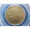 Image 2 : 2001 Sacagawea Dollar Error Coin PCGS MS66 US Mint experimental Rinse Ant-Tarnishing Agent in Nice D