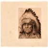 Image 1 : Original Signed Henry C. Balink Print of Chief Takee-Quala  (116031)