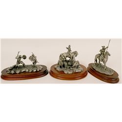 Indian Figures in Pewter  (117730)