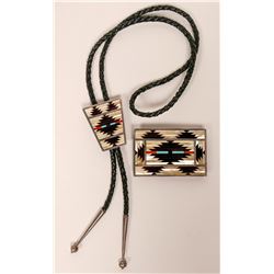 Zuni Bolo Tie with Matching Buckle  (117017)