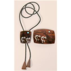 Kokopelli Bolo and Buckle Set  (117019)