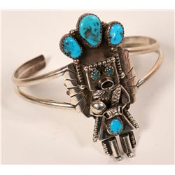 Turquoise Kachina Bracelet  (117035)