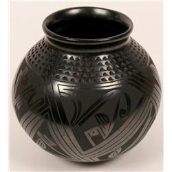 Mata Ortiz Blackware Pot  (117039)