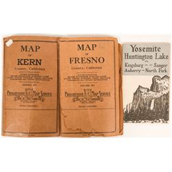 Three California Area Pocket Maps  (117259)