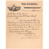 Image 1 : Letter Signed by California Governor George Stoneman  (113143)