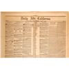 Image 1 : Daily Alta California Newspaper with Inaugural Address of President Franklin Pierce  (115619)